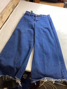 GOGO Wide-Leg Jeans in Deep Blue - High Rise Flare